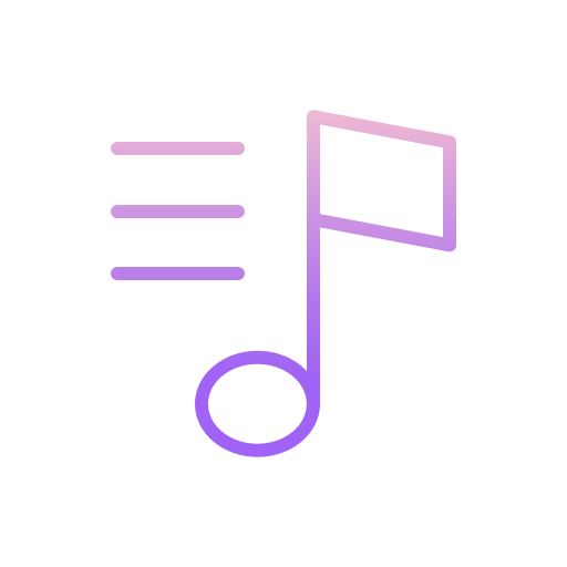 Music notes Icongeek26 Outline Gradient icon