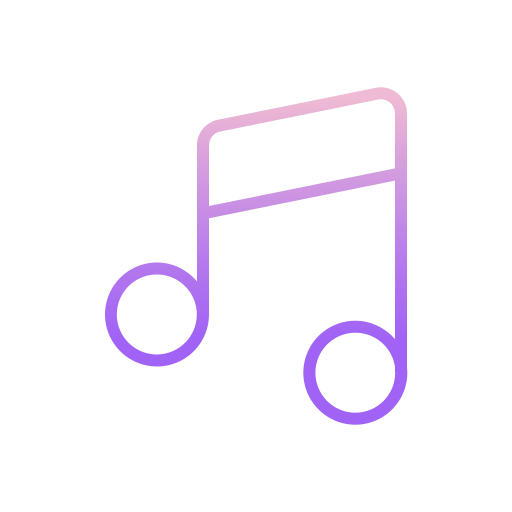 Music notes Icongeek26 Outline Gradient icon