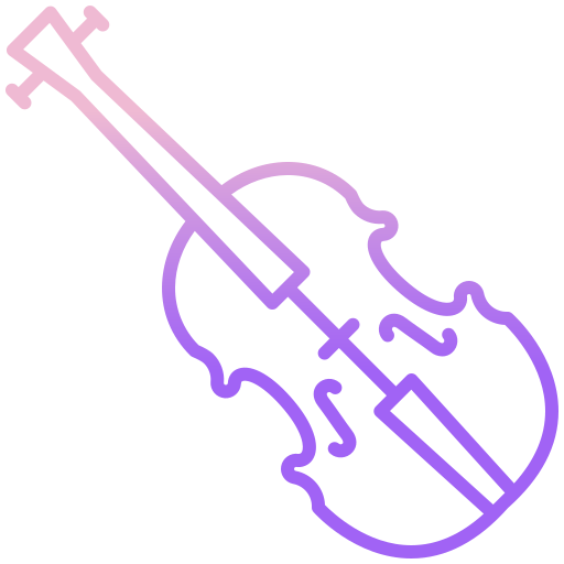 Violin Icongeek26 Outline Gradient icon