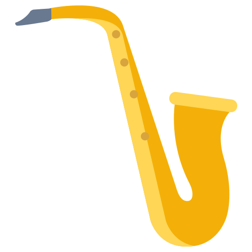 saxofone Icongeek26 Flat Ícone
