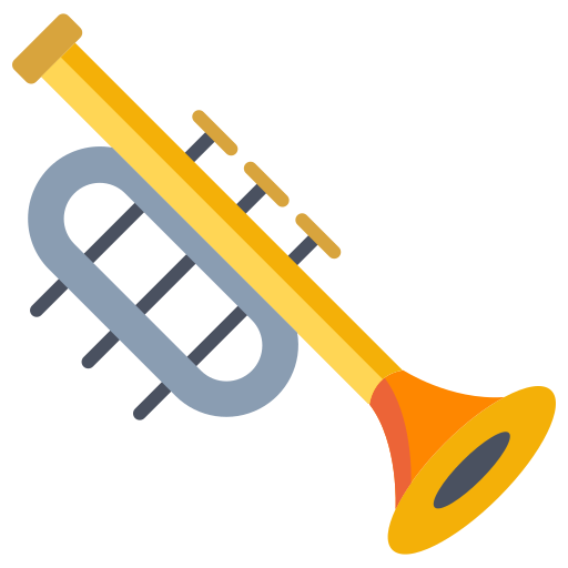 trompet Icongeek26 Flat icoon