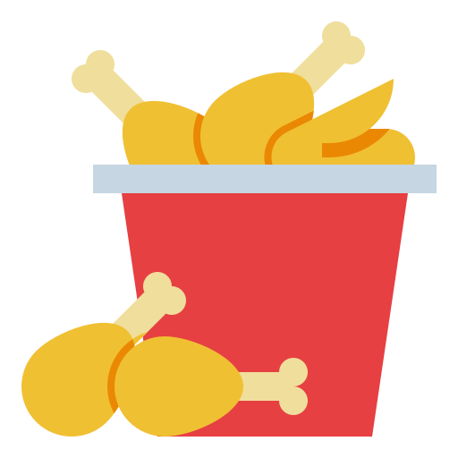 pollo frito Ultimatearm Flat icono