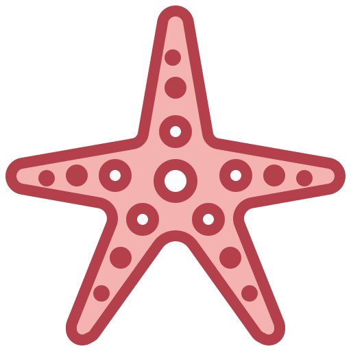 estrela do mar Surang Red Ícone