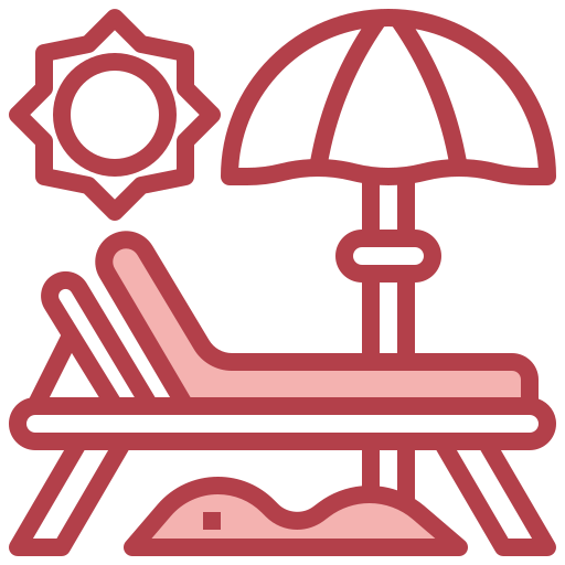해변 의자 Surang Red icon