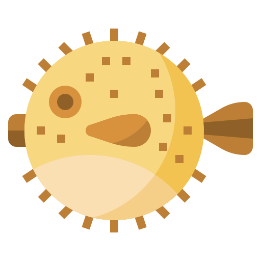 pez globo Surang Flat icono