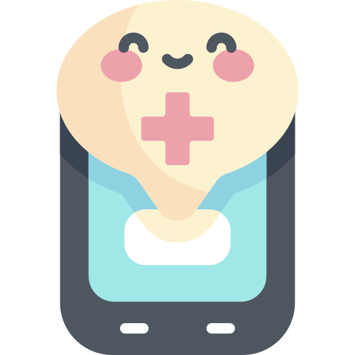 의료 앱 Kawaii Flat icon