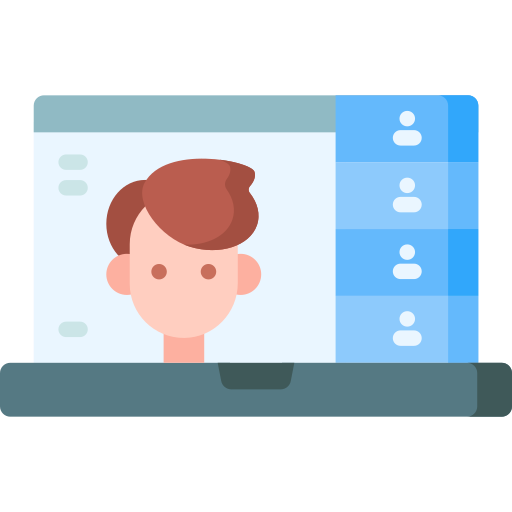 videoconferentie Special Flat icoon