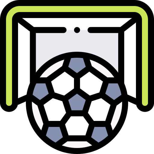 fußball Detailed Rounded Lineal color icon