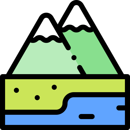alpen Detailed Rounded Lineal color icon