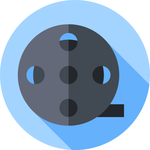 映画 Flat Circular Flat icon