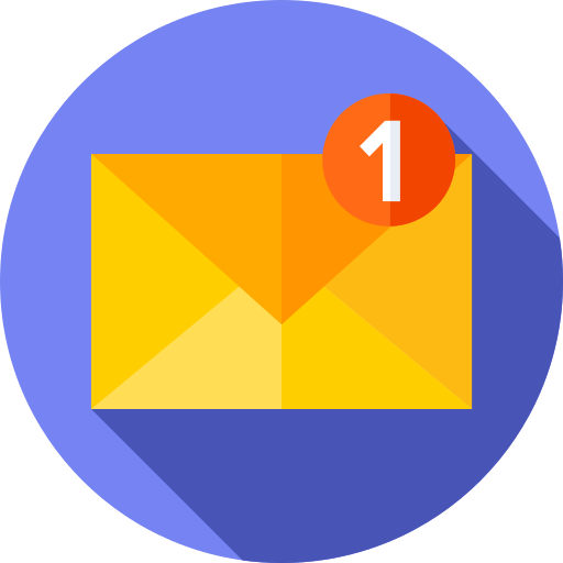 eメール Flat Circular Flat icon