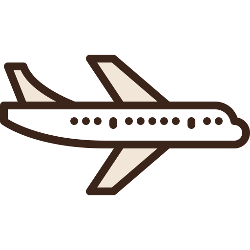 vliegtuig Berkahicon Lineal Color icoon