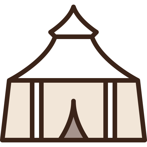 텐트 Berkahicon Lineal Color icon