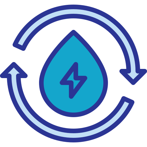 水力発電 Berkahicon Lineal Color icon