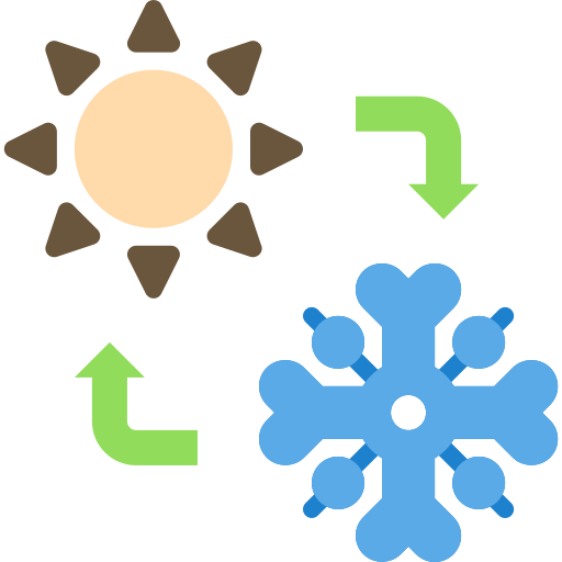 cambio climático Berkahicon Flat icono