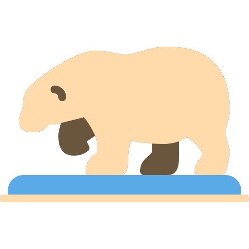 oso polar Berkahicon Flat icono