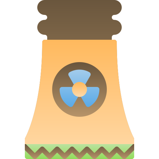Nuclear plant Generic Flat Gradient icon