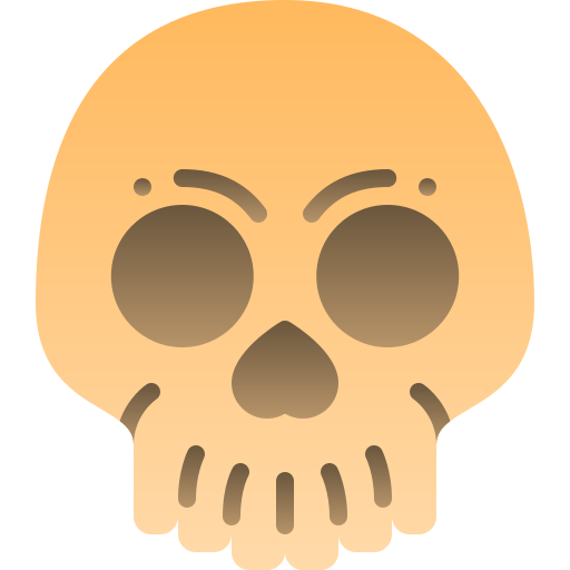 czaszka Generic Flat Gradient ikona