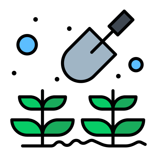 Gardening Flatart Icons Lineal Color icon
