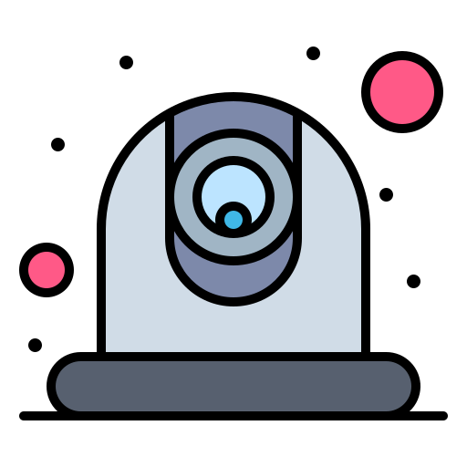 cámara web Flatart Icons Lineal Color icono