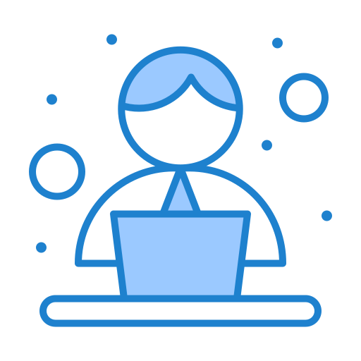 Office worker Generic Blue icon