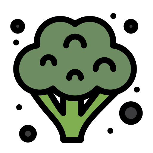 Broccoli Flatart Icons Lineal Color icon