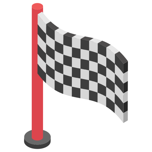 Racing flag Generic Isometric icon