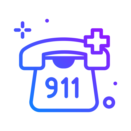 911 call Generic Gradient icon