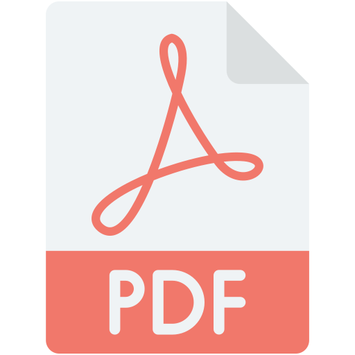pdf 파일 Creative Stall Premium Flat icon