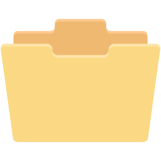 lege folder Creative Stall Premium Flat icoon