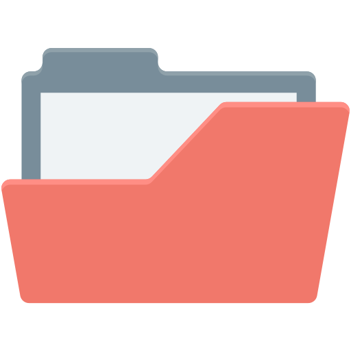 file e cartella Creative Stall Premium Flat icona