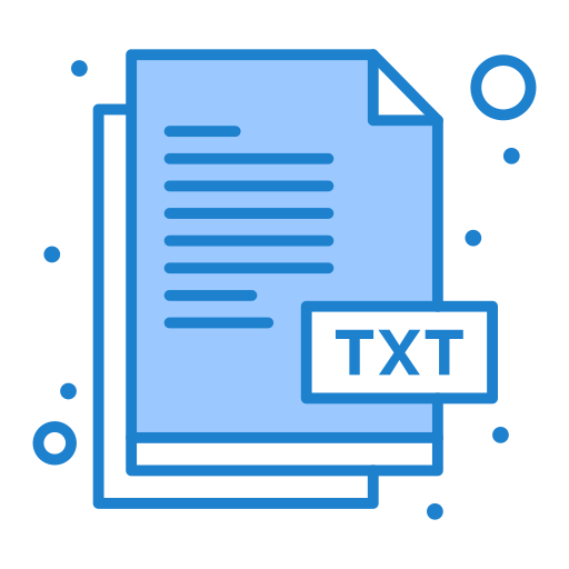 txt файл Generic Blue иконка