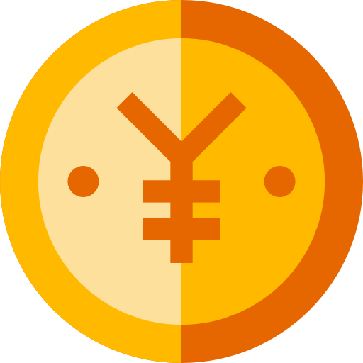 Yen Basic Straight Flat icon