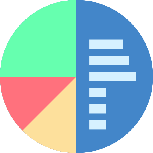 Analytics Basic Straight Flat icon