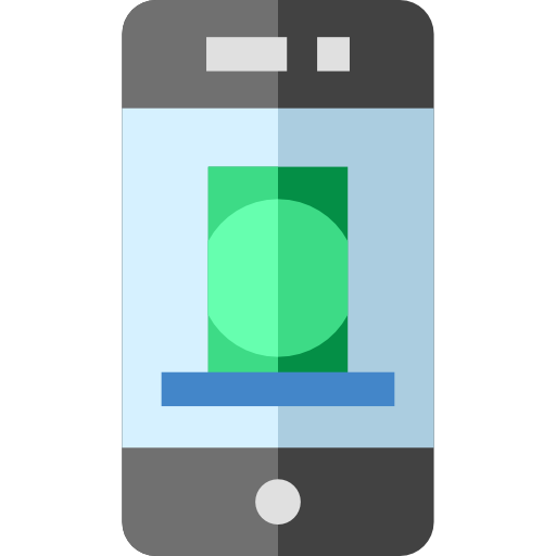 teléfono inteligente Basic Straight Flat icono