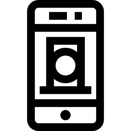 smartphone Basic Straight Lineal icona