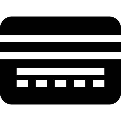 kreditkarte Basic Straight Filled icon