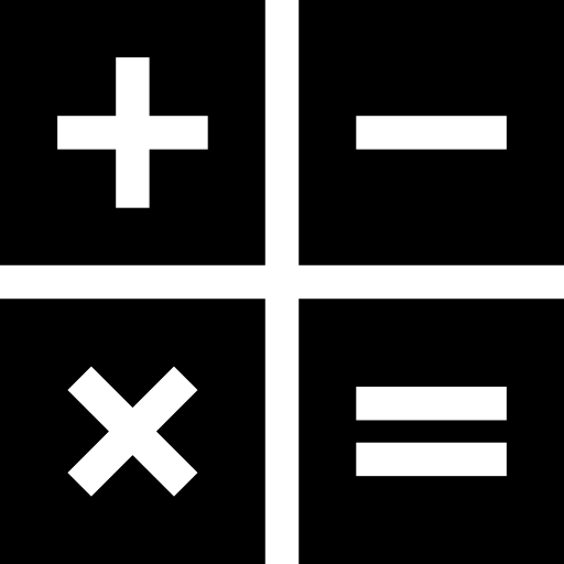 calculadora Basic Straight Filled icono
