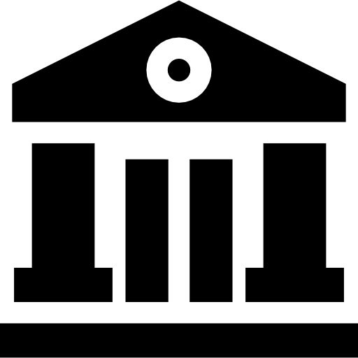銀行 Basic Straight Filled icon