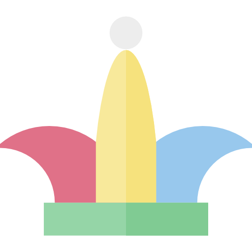 bufón Basic Straight Flat icono