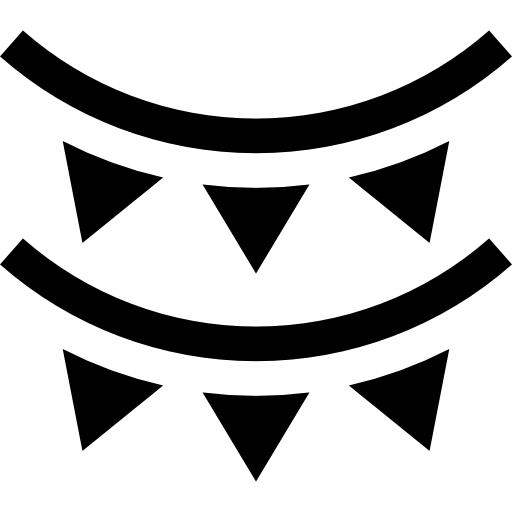 花輪 Basic Straight Filled icon