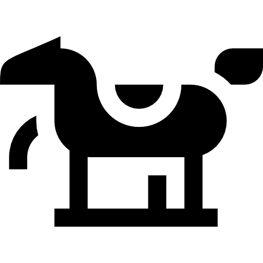 caballo Basic Straight Filled icono