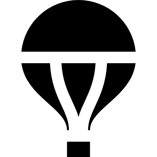 heißluftballon Basic Straight Filled icon