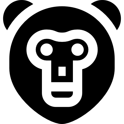 scimmia Basic Straight Filled icona