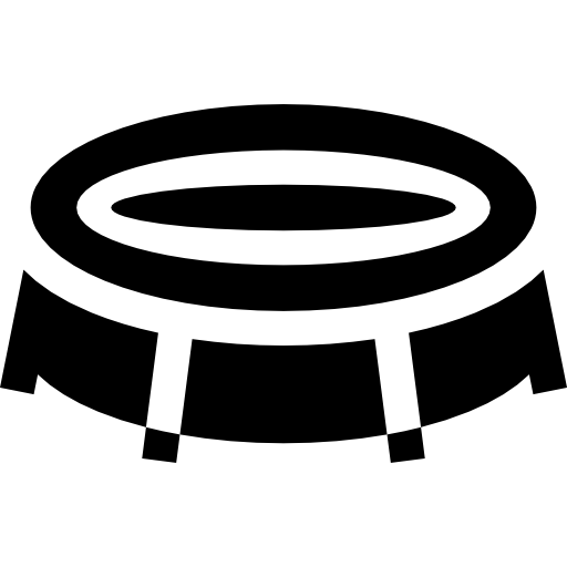Trampoline Basic Straight Filled icon