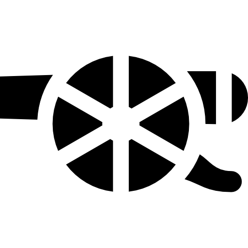 大砲 Basic Straight Filled icon