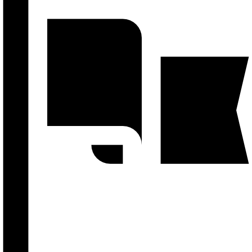bandera Basic Straight Filled icono