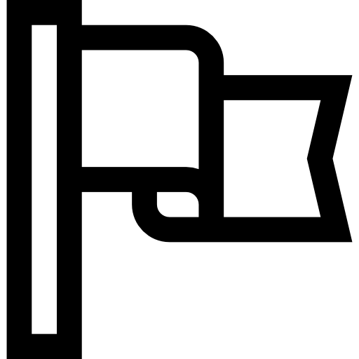 flaga Basic Straight Lineal ikona