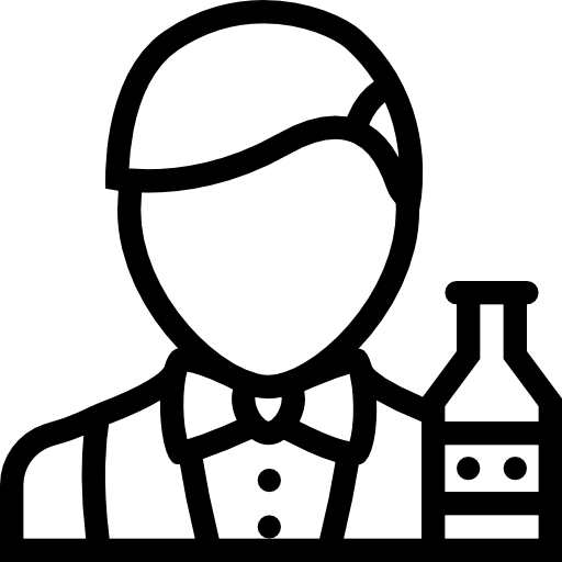 barman Coloring Lineal ikona