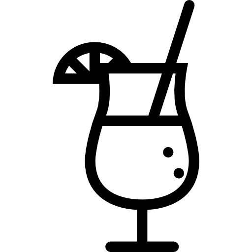 cocktail Coloring Lineal icon